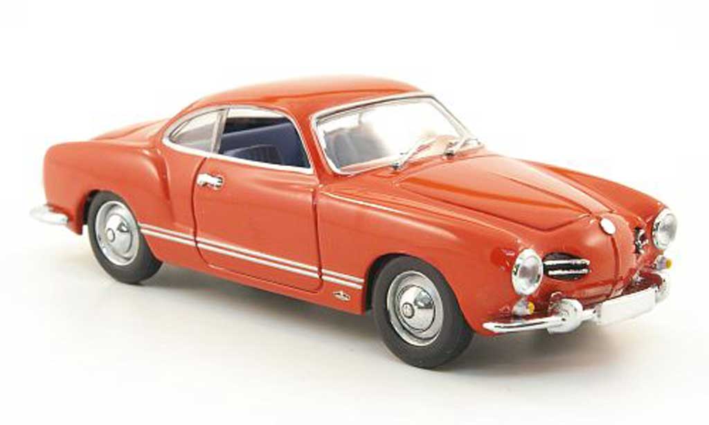Volkswagen Karmann 1/43 Minichamps Ghia Coupe (Typ 14) rood 1966 modelauto