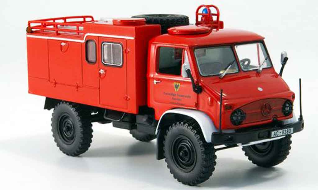 Mercedes Unimog 1/43 Minichamps 404S pompier TLF 8 18 modelauto