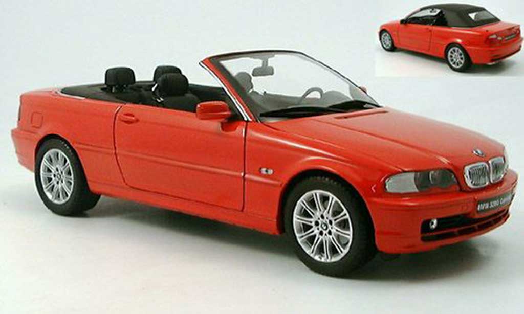 Bmw 328 E46 1/18 Kyosho E46 ci cabriolet rood modelauto