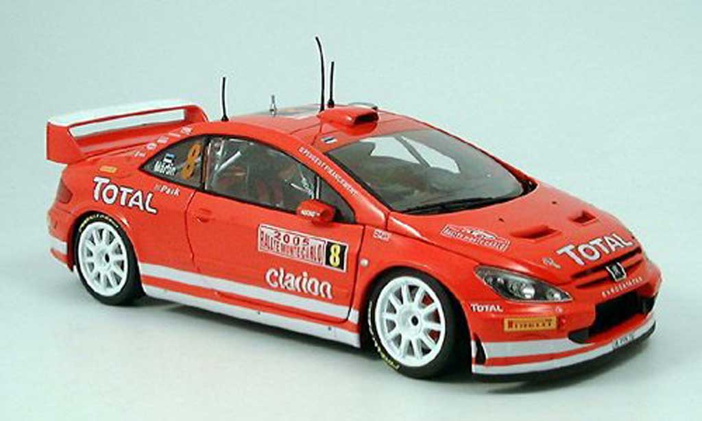 Peugeot 307 WRC 1/18 Sun Star WRC no.8 toatl martin rallye monte carlo 2005 modelauto