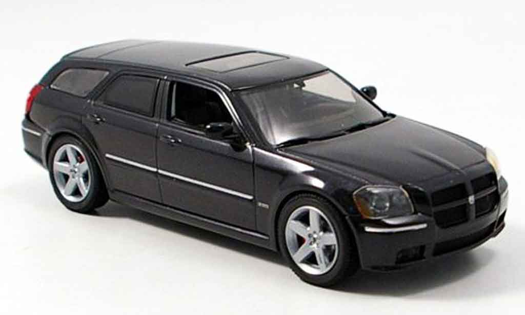 Dodge Magnum 2006 1/43 Norev 2006 SRT8 zwart modelauto
