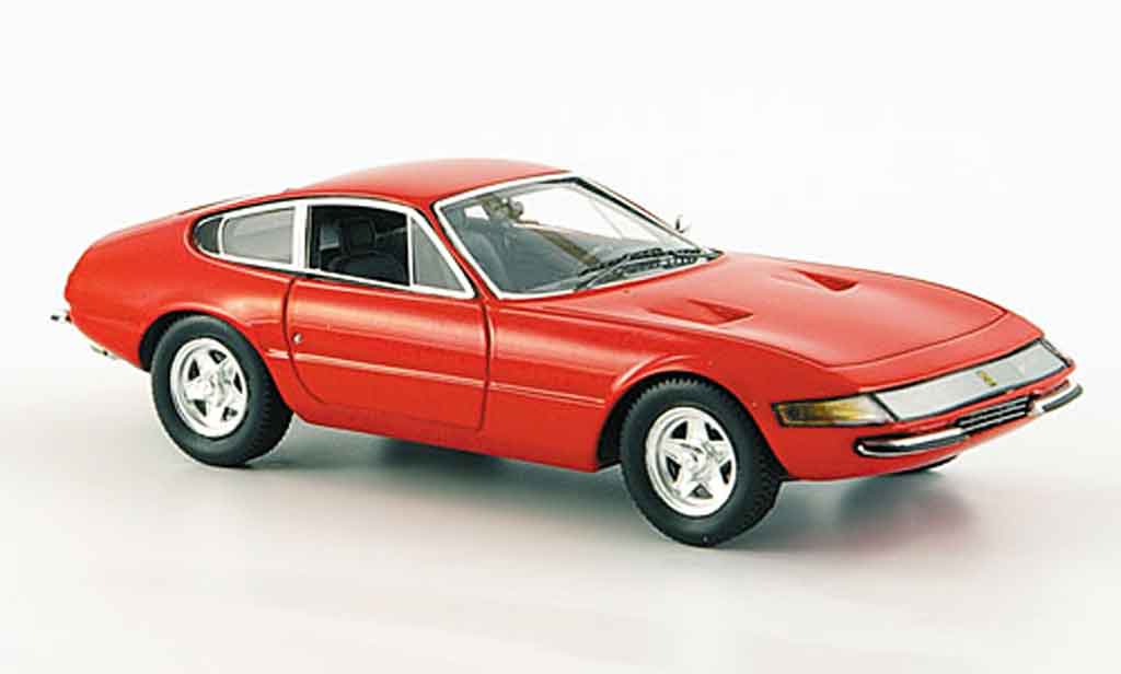Ferrari 365 GTB/4 1/43 Red Line GTB/4 daytona rood 1969 modelauto