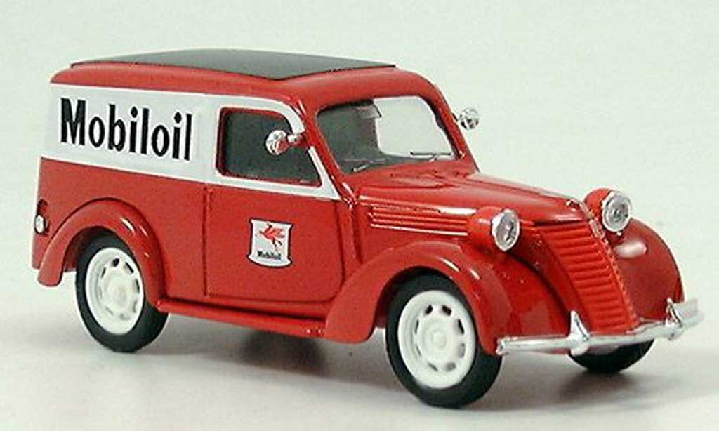 Fiat 1100 1/43 Brumm E Furgone Mobiloil 1956 modelauto