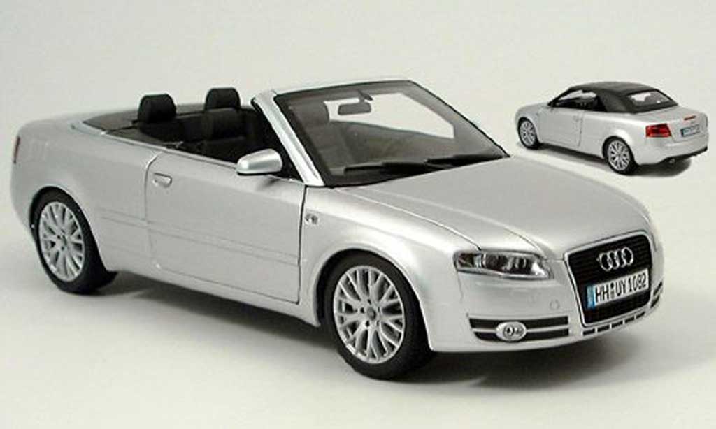 Audi A4 cabriolet 1/18 Norev cabriolet grijs 2006 modelauto