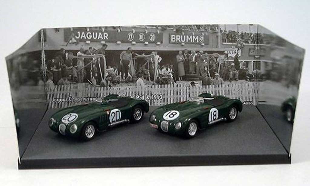 Jaguar C-Type 1953 1/43 Brumm 1953 2er-Set: No.18 & No.20 Siegerfahrzeuge 24h Le Mans & modelauto