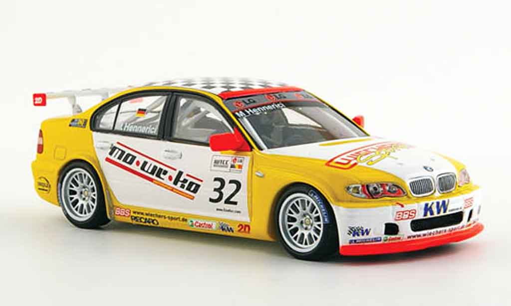 Bmw 320 E46 1/43 Minichamps E46 i WTCC M.Hennerici 2005 modelauto