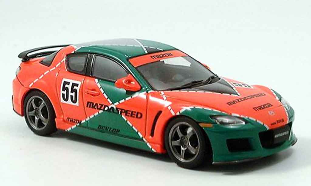 Mazda RX8 1/43 Autoart Speed RX 8 Le Mans livery grun oranje modelauto