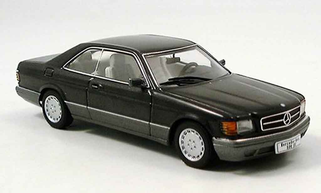 Mercedes 500 SEC 1/43 Autoart SEC SEC (W126) Coupe zwart modelauto