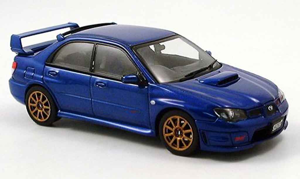 Subaru Impreza WRX 1/43 Autoart STI WRX blauw 2006 modelauto
