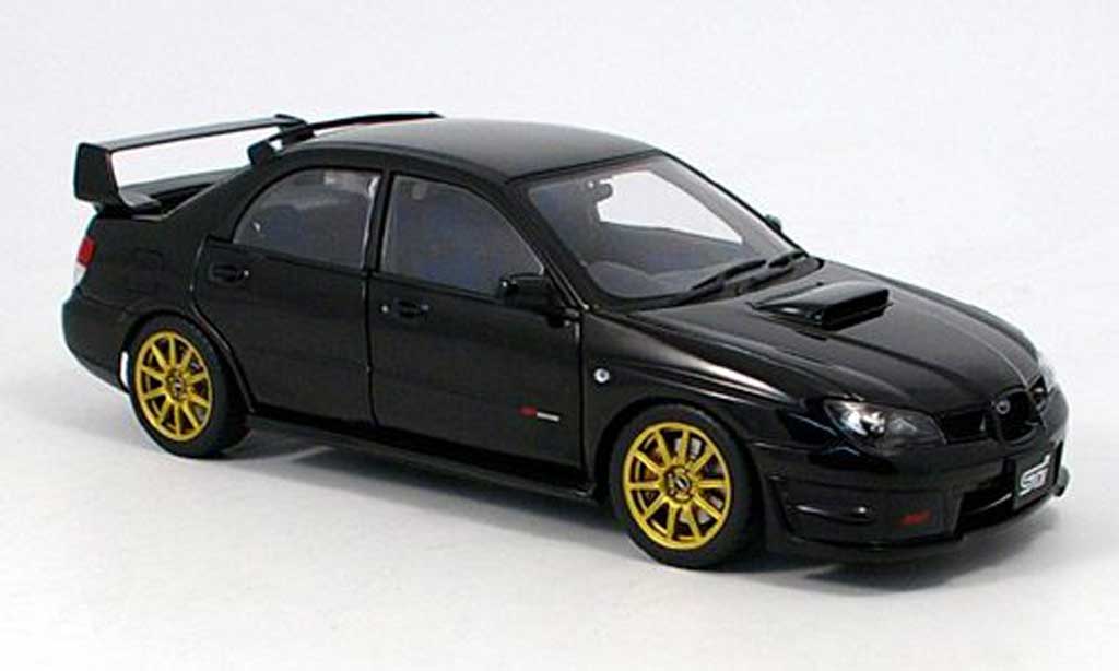 Subaru Impreza WRX 1/18 Autoart STI WRX zwart 2006 modelauto