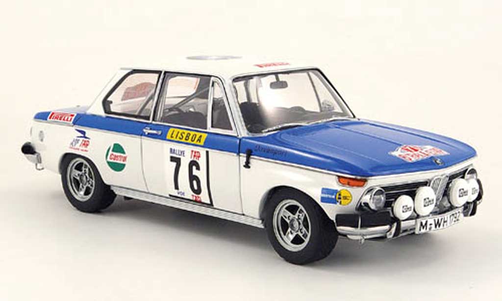 Bmw 2002 Tii 1/18 Autoart Tii no.76 rallye portugal 1972 modelauto