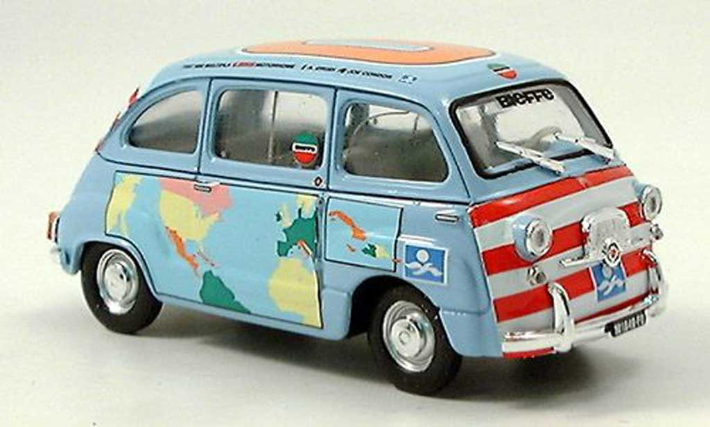 Fiat 600 1/43 Brumm D Multipla Graziano Rossi Motorhome 1960 modelauto