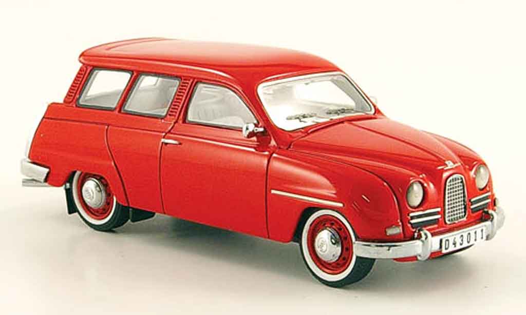 Saab 95 1/43 Neo rood 14 modelauto