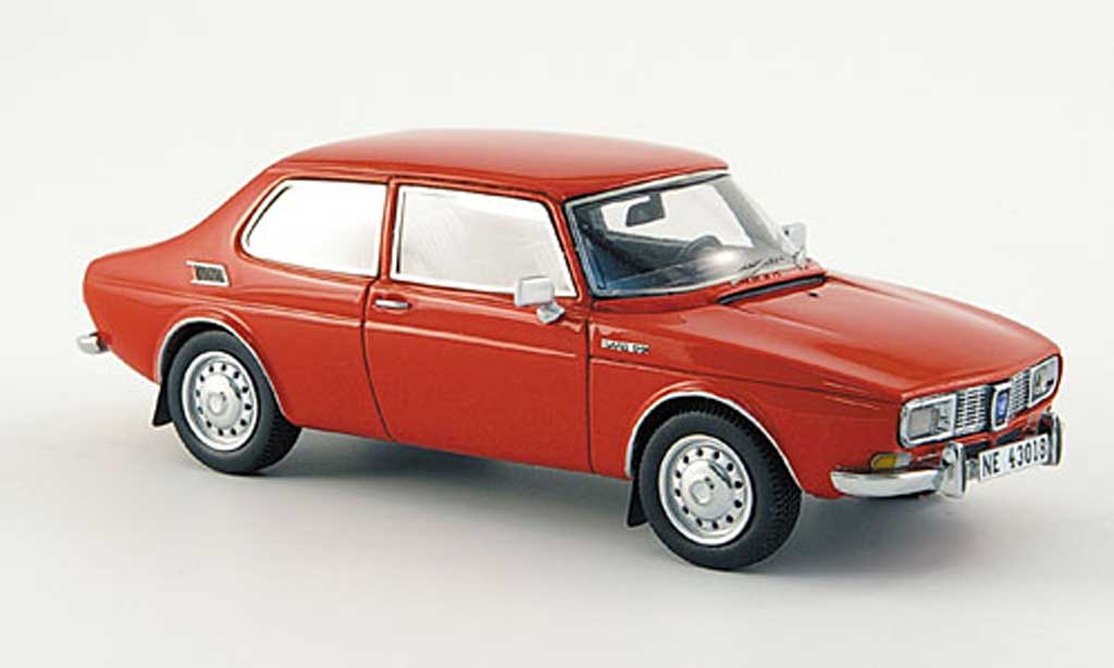 Saab 99 1/43 Neo Saloon rood modelauto