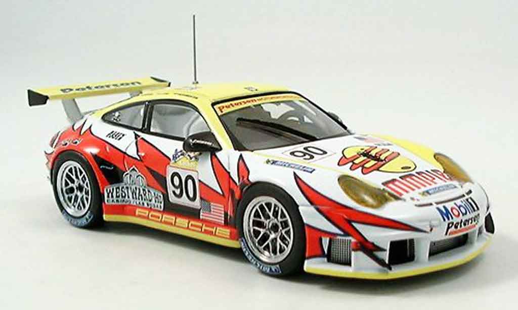 Porsche 996 GT3 RSR 1/43 Ebbro GT3 RSR No.90 White Lightning Le Mans 2005 modelauto