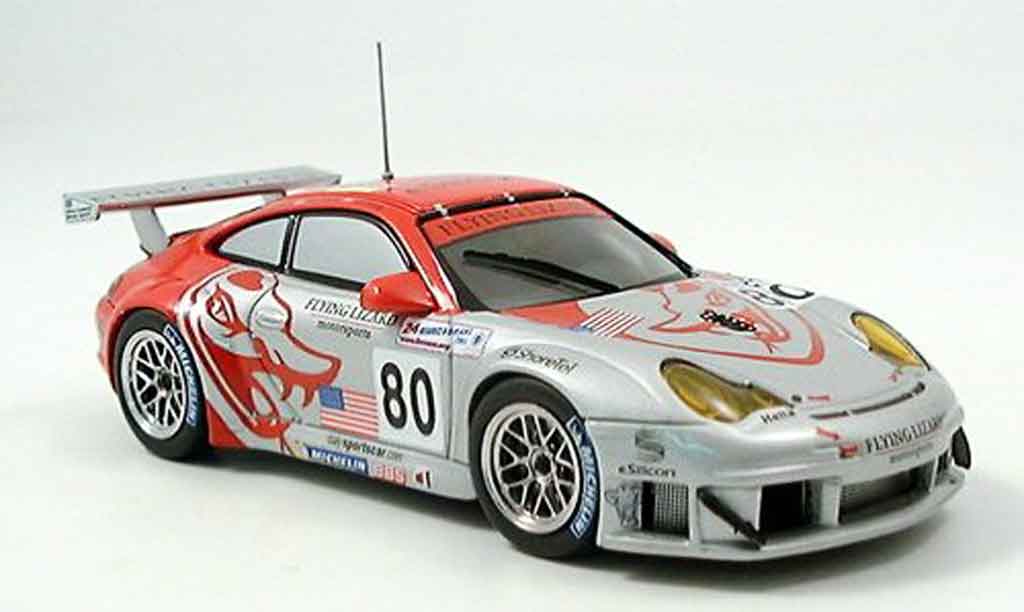 Porsche 996 GT3 RSR 1/43 Ebbro GT3 RSR No.80 Flying Lizard Le Mans 2005 modelauto