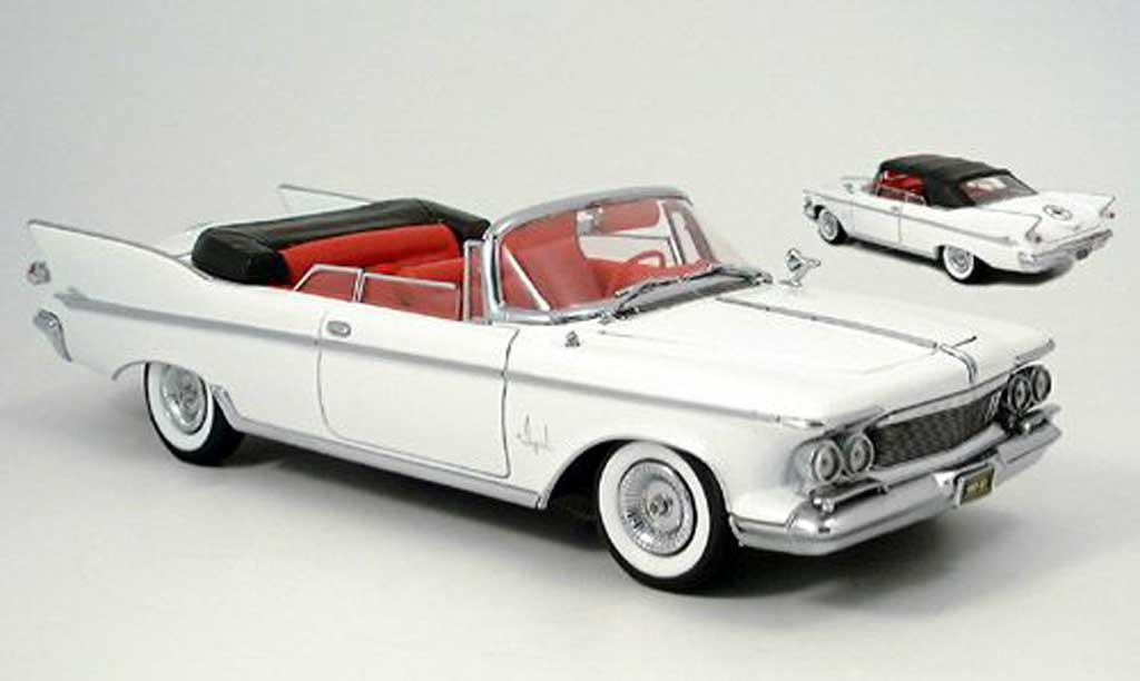 Chrysler Imperial 1/18 Yat Ming crown cabriolet wit 1961 modelauto