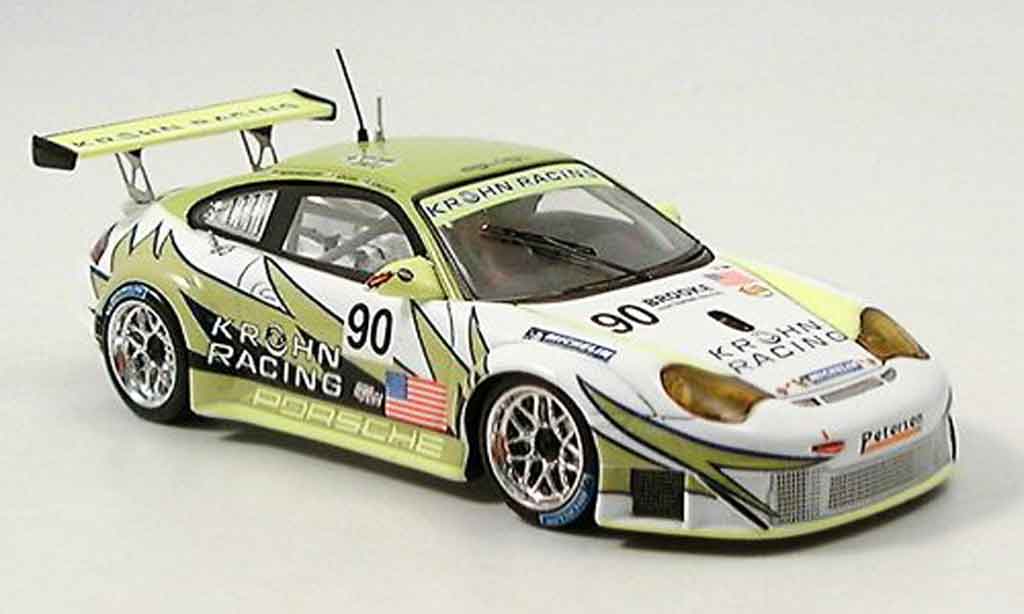 Porsche 996 GT3 RSR 1/43 Spark GT3 RSR White Lightning No.90 Le Mans 2006 modelauto