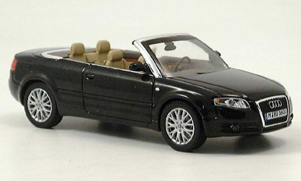 Audi A4 cabriolet 1/43 Norev cabriolet zwart modelauto