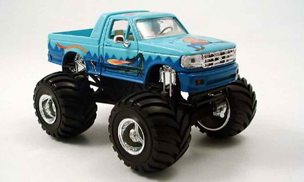 Ford F-150 1/43 Yat Ming F 150 Monster Truck blauw 1995 modelauto