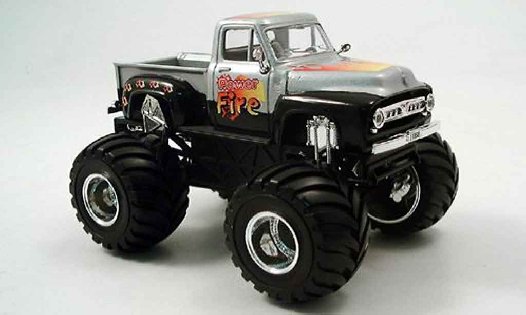 Ford F1 1/43 Yat Ming 00 Monster Truck grijs metallic zwart 1953 modelauto