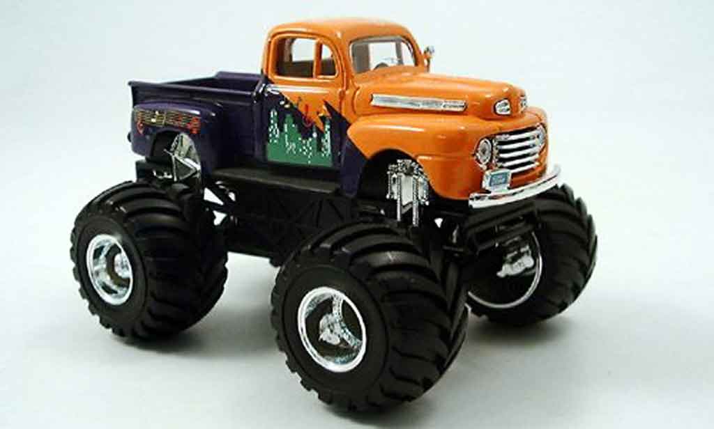 Ford F1 1/43 Yat Ming 00 Monster Truck oranje 1948 modelauto