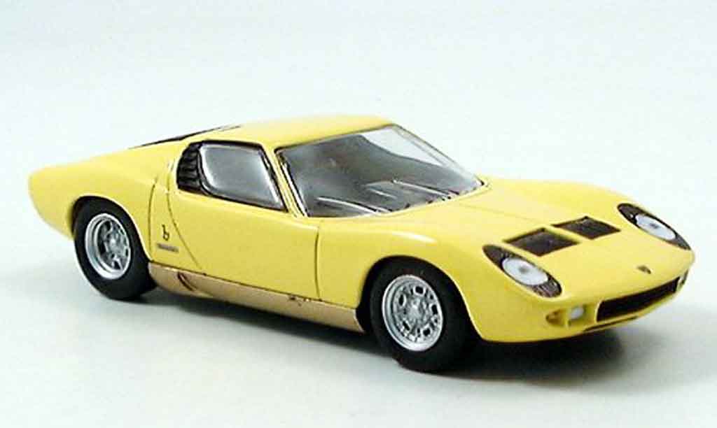 Lamborghini Miura 1/43 Del Prado geel modelauto