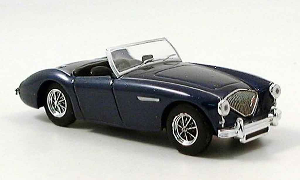 Austin Healey 100 1/43 Del Prado /6 Cabrio blauw modelauto