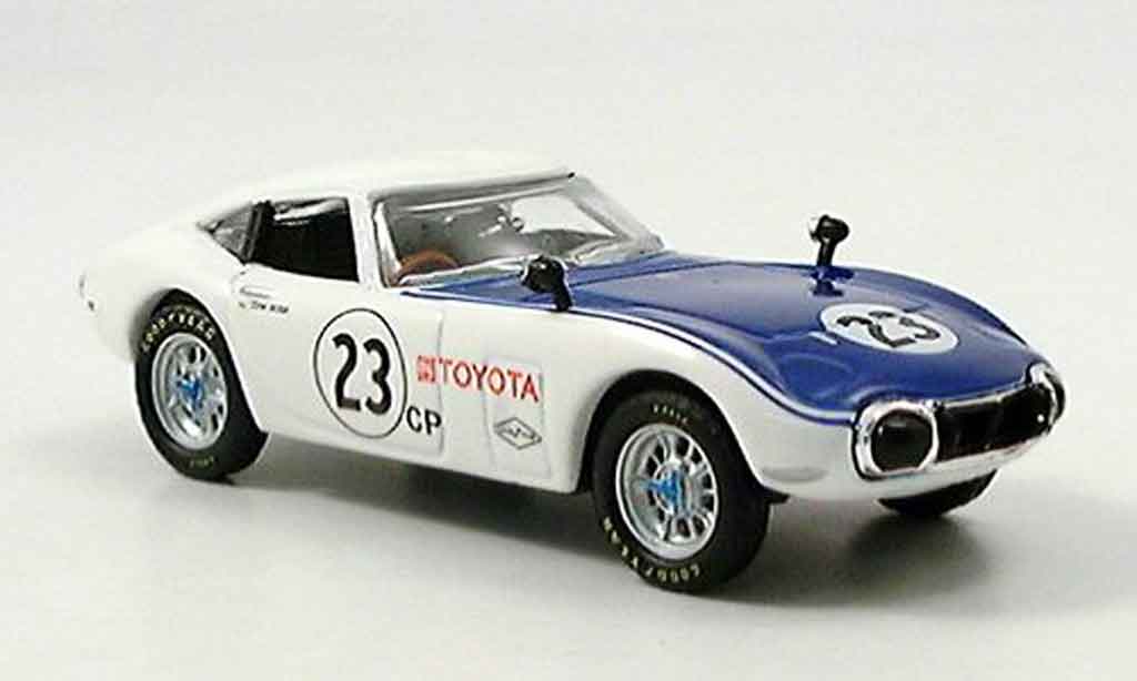 Toyota 2000 GT 1/43 Del Prado shelby wit blauw no.23 modelauto