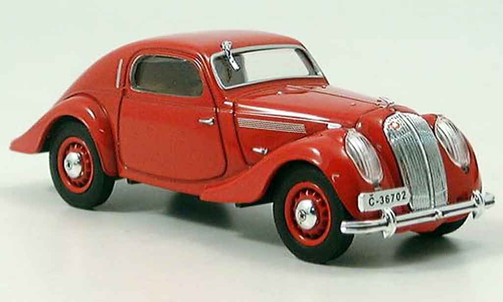Skoda Popular Sport 1/43 Abrex Popular sport monte carlo rood 1935 modelauto