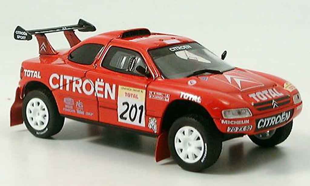 Citroen ZX 1/43 Norev rallye dakar lartigue perin 1996 modelauto
