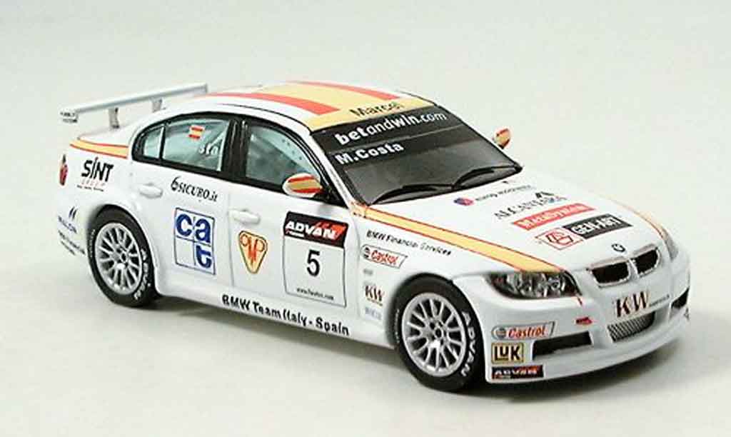 Bmw 320 E90 1/43 Spark E90 si 3er No.5 Costa WTCC 2006 modelauto