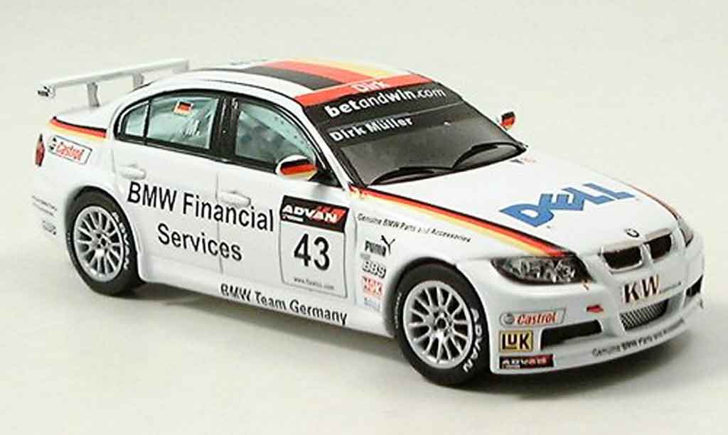 Bmw 320 E90 1/43 Spark E90 si No.43 Muller WTCC 2006 modelauto
