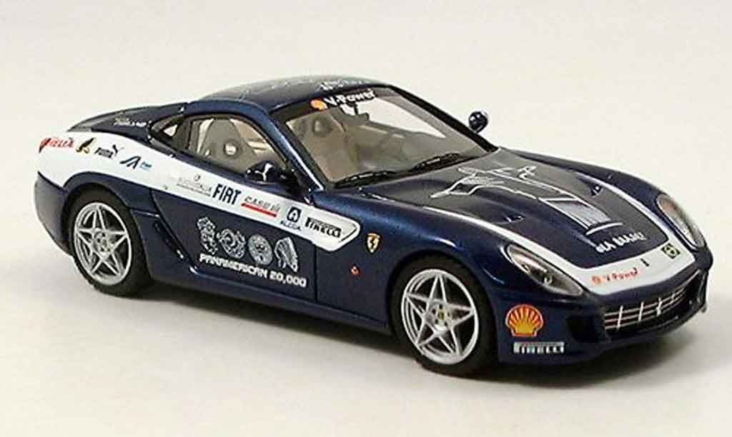Ferrari 599 GTB 1/43 Look Smart GTB fiorano panamericana blauw modelauto