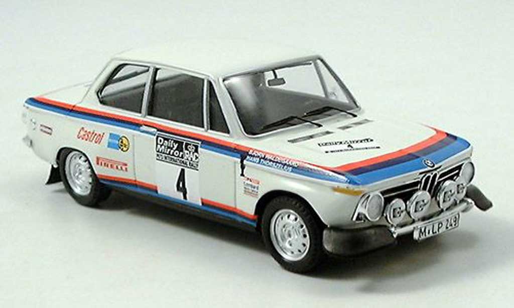 Bmw 2002 Tii 1/43 Trofeu Tii Works Team Rally RAC 1973 Waldegard/Thorzelius modelauto