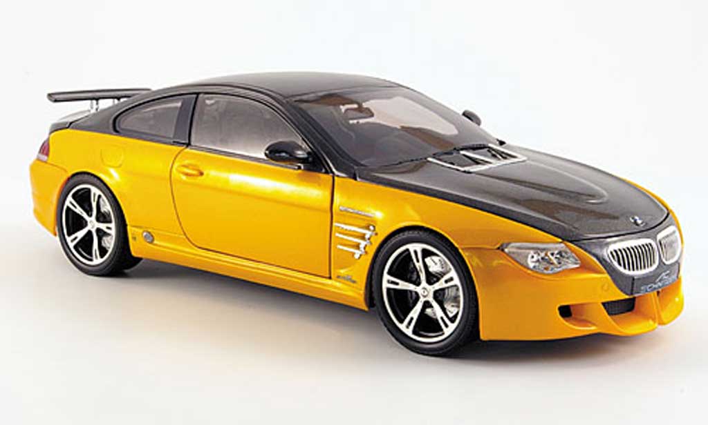 Bmw M6 E63 1/18 Norev E63 ac schnitzer tension m6 geel/ modelauto