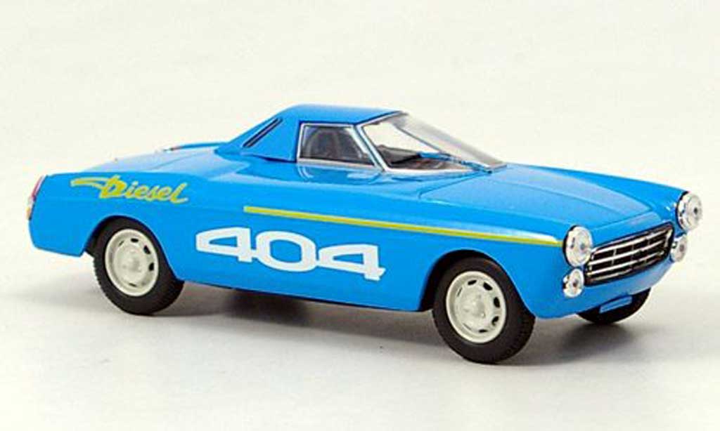 Peugeot 404 Diesel 1/43 Norev Diesel Rekord blauw 1965 modelauto