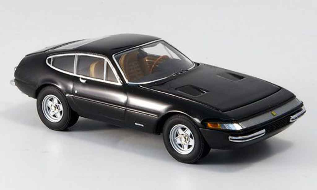 Ferrari 365 GTB/4 1/43 Kyosho GTB/4 zwart 1969 modelauto