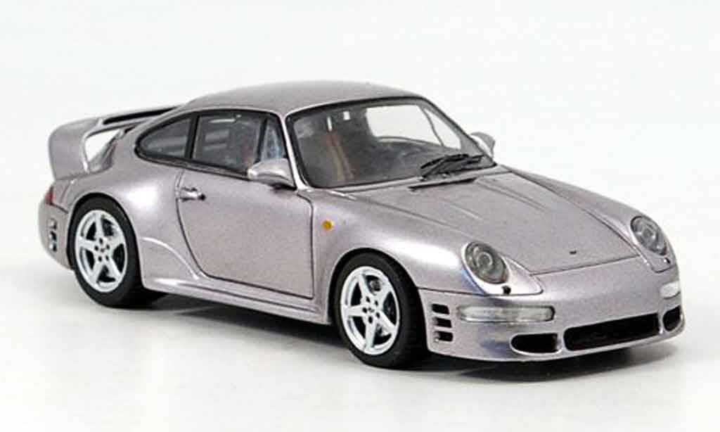 Ruf CTR 2 1/43 Spark 2 grijs metallic 1996 modelauto
