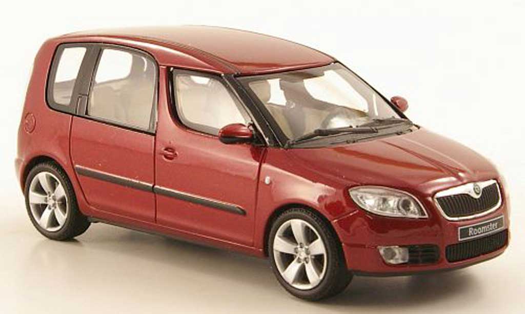 Skoda Roomster 1/43 Abrex rood 2006 modelauto