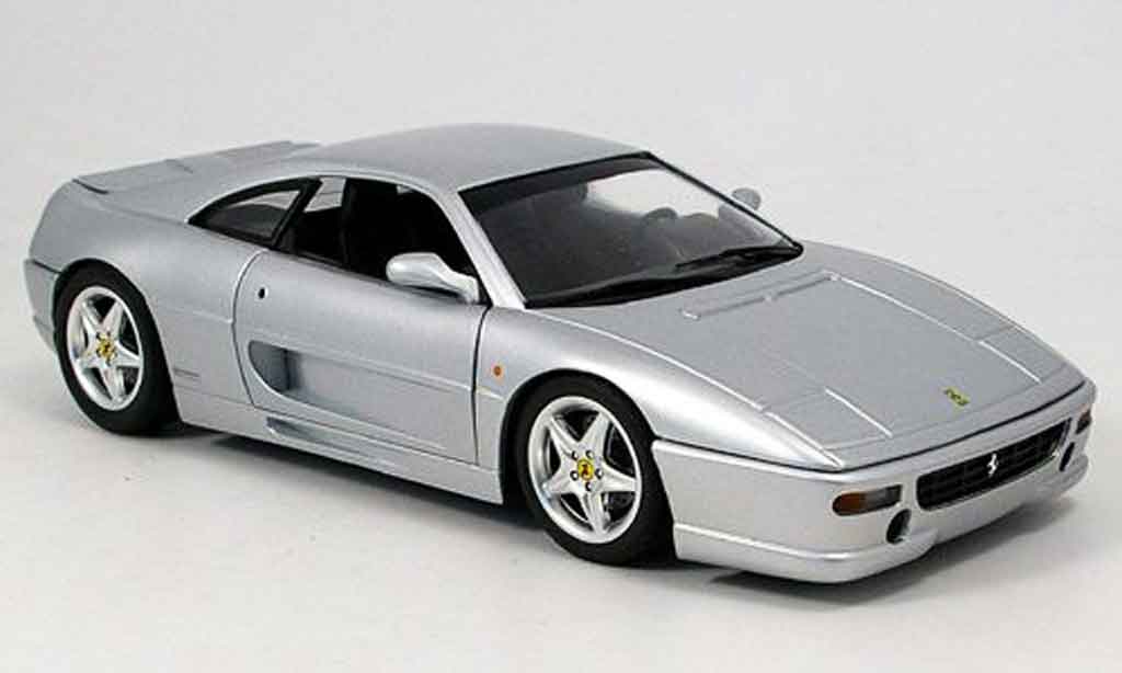 Ferrari F355 Berlinetta 1/18 Hot Wheels Sedantta gtb grijs modelauto