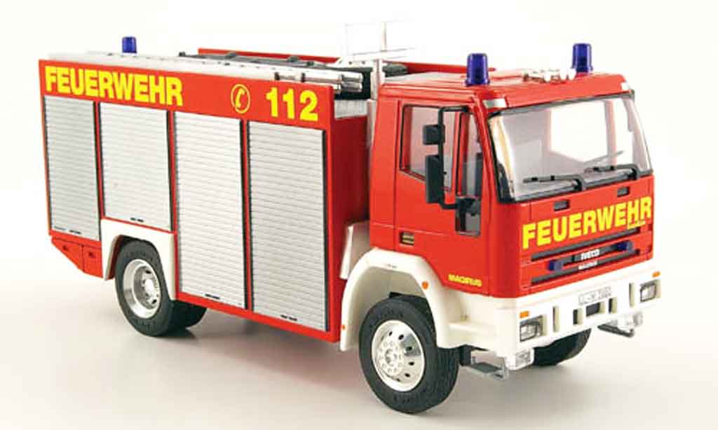 Magirus RW 1/43 Schuco Iveco 2 pompier modelauto