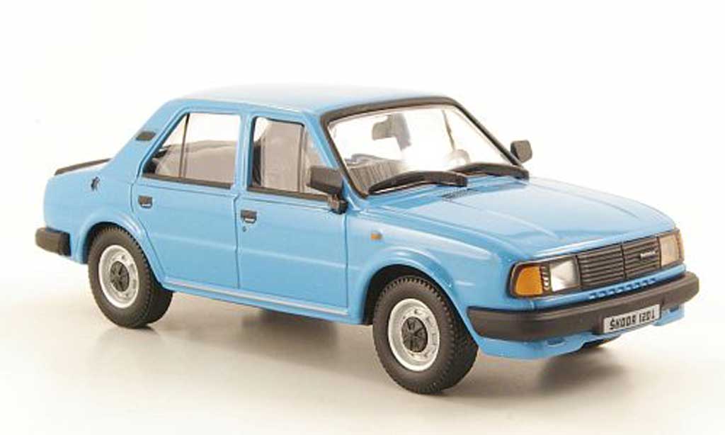 Skoda 120 1/43 Abrex L blauw 1986 modelauto