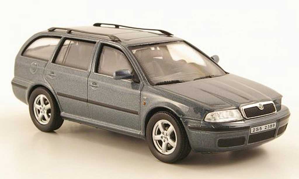 Skoda Octavia Combi 1/43 Abrex Combi Tour grijs modelauto