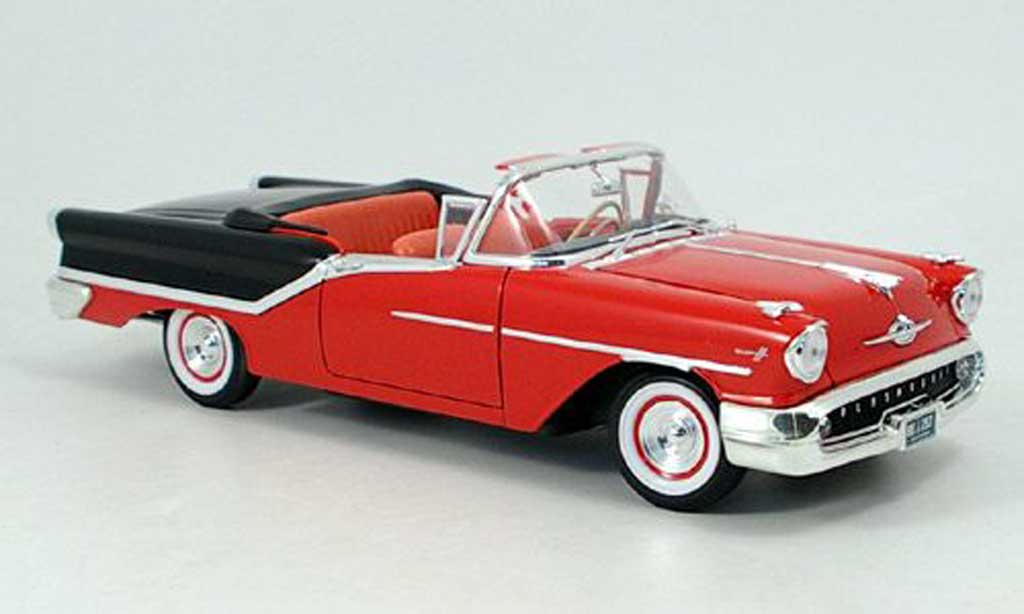 Oldsmobile Super 88 1/18 Yat Ming rood zwart 1957 modelauto