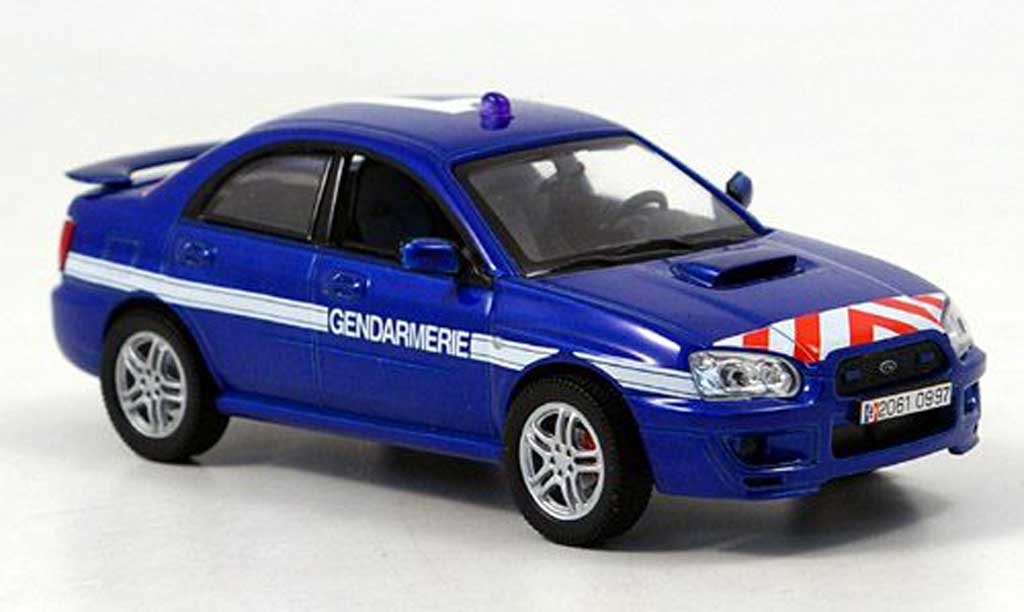 Subaru Impreza WRX 1/43 Norev WRX Gendamerie Politie Frankreich 2003 modelauto