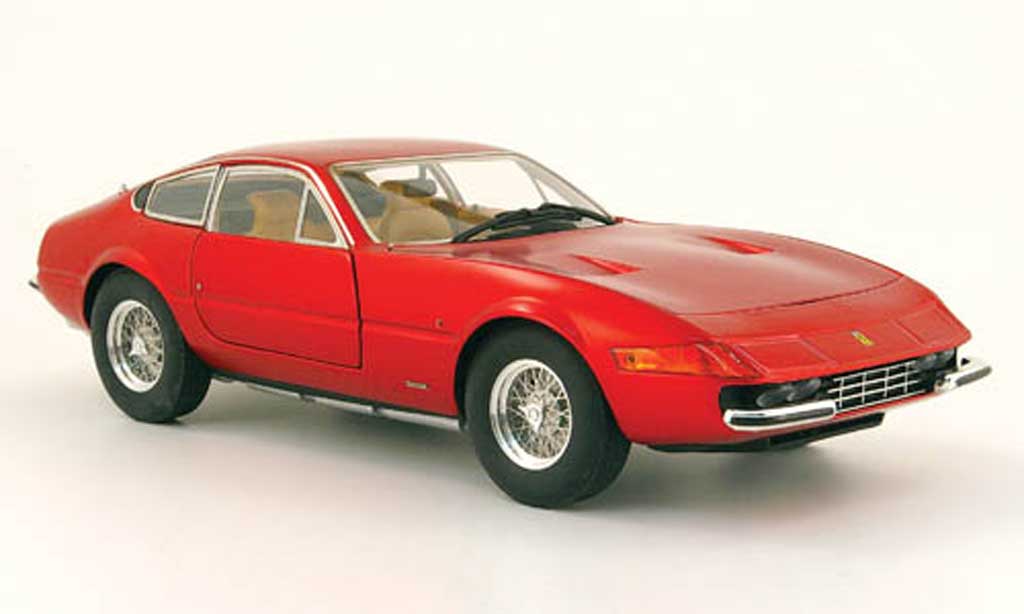 Ferrari 365 GTB/4 1/18 Hot Wheels Elite GTB/4 daytona rood-met. serie elite modelauto