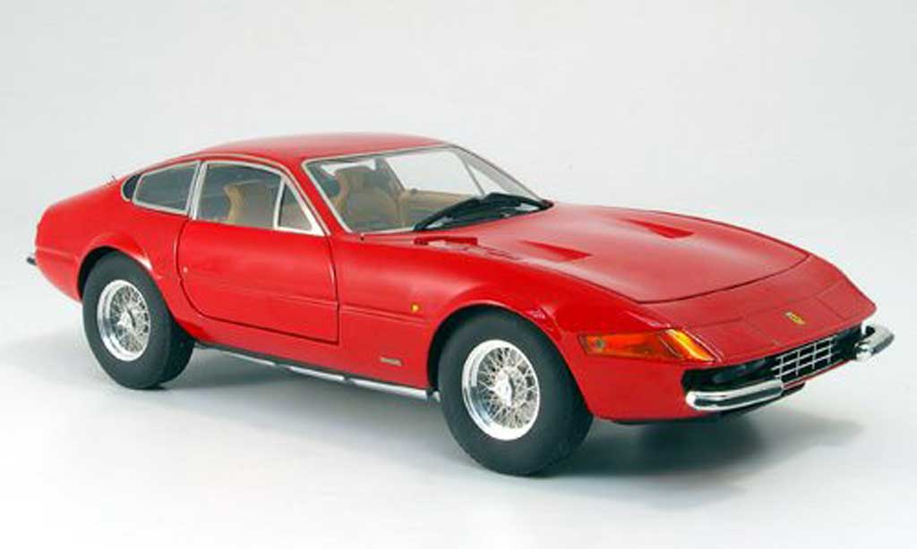 Ferrari 365 GTB/4 1/18 Hot Wheels Elite GTB/4 rood serie elite modelauto