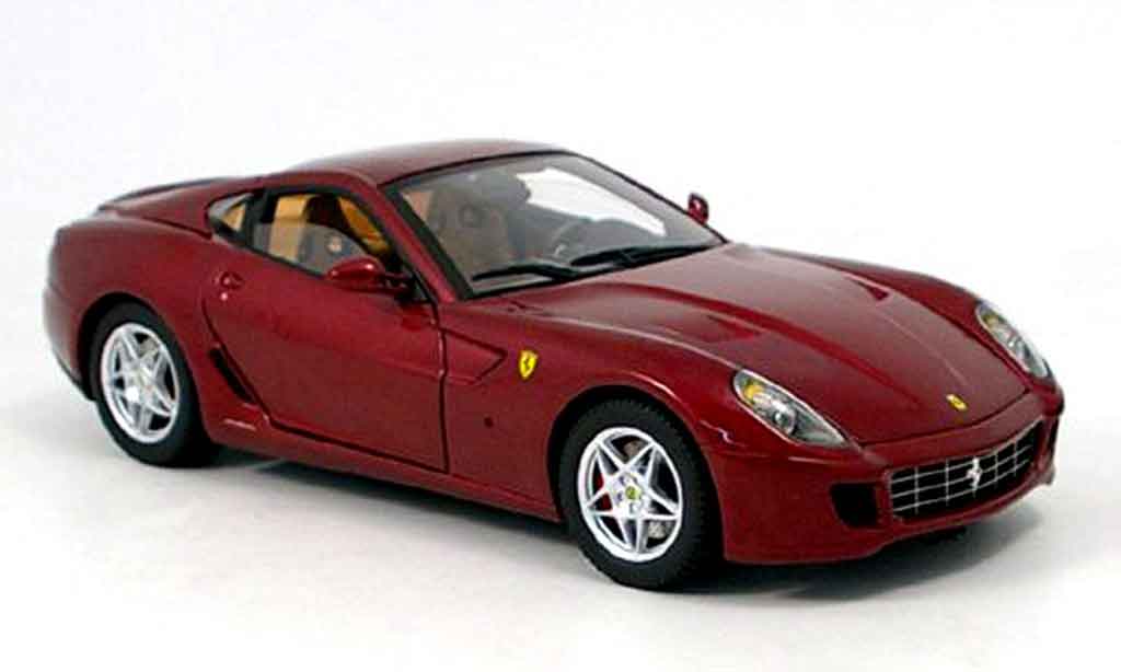 Ferrari 599 GTB 1/18 Hot Wheels Elite GTB fiorano rood serie elite modelauto