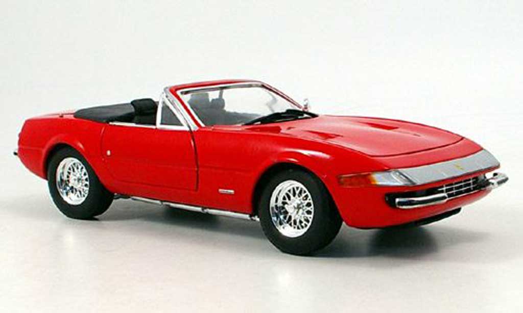 Ferrari 365 GTS/4 1/18 Hot Wheels GTS/4 daytona rood modelauto